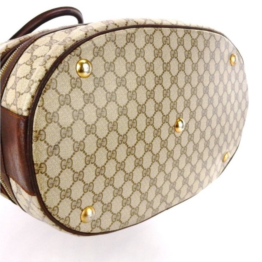 Gucci RARE 22”x 22“Vintage Bowler Bag XL - Picture 5 of 13
